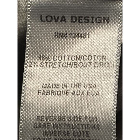 Size 34 Made In USA Lova Design Blue Jeans Denim Button Fly - Picture 12 of 15